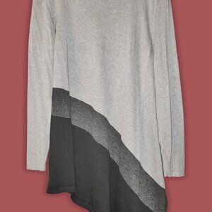 Avenue Grey/Black/Charcoal Hi-Lo Sweater Plus Size 18/20